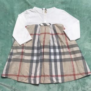 Burberry classic print plaid dress size 18M